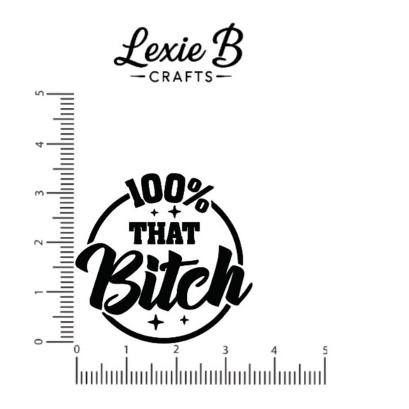 That B Vinyl Decal Funny Adult Girl Sticker Car Window Laptop Decal 3.5 inch - Picture 2 of 4